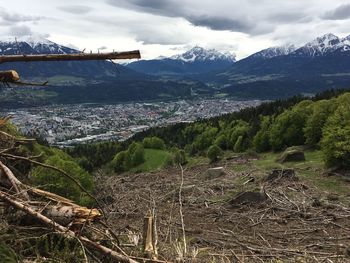 Scenic view of landscape against sky