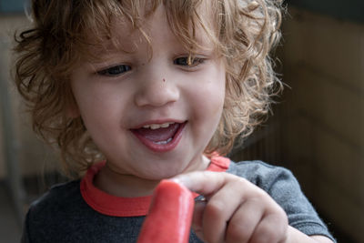 Close-up of cute boy