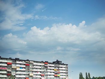 Low angle view of building against sky