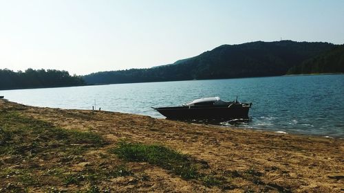 Scenic view of calm lake