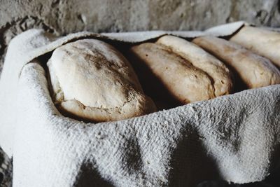 Close-up of bread on table