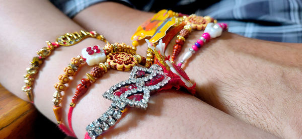 Close-up of woman hand with tattoo