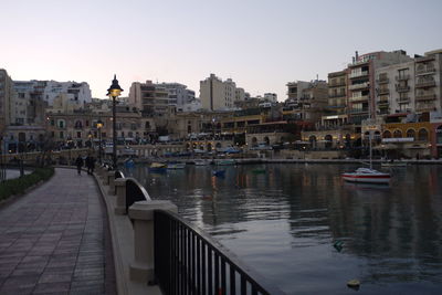 View of buildings at waterfront