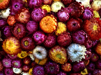 Full frame shot of fruits for sale in market