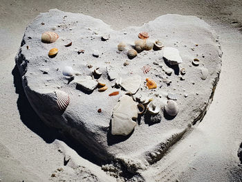 Close-up of sand on beach