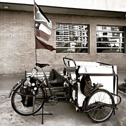 Cars parked in front of building