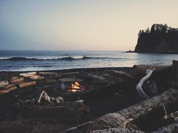 Scenic view of sea against sky