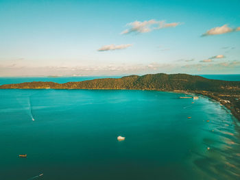 Beautiful droneshot of koh rong sanloem island in cambodia.