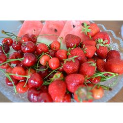 Close-up of strawberries