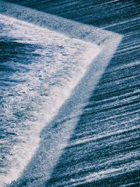 Shadow of water in sea