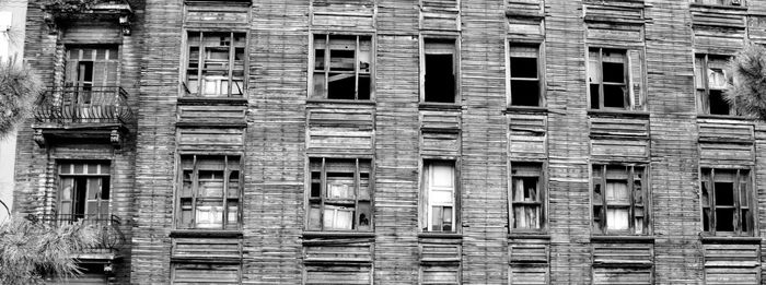 Full frame shot of old building