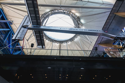 Low angle view of ceiling of building