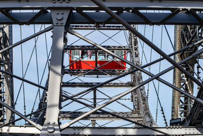 Low angle view of bridge against sky