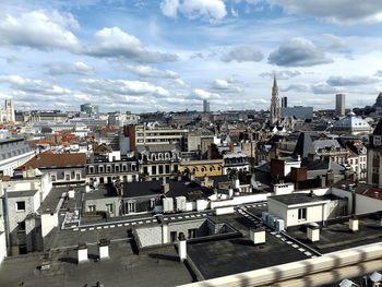 High angle view of cityscape