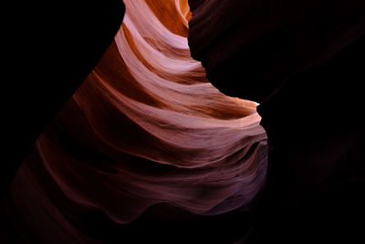 Low angle view of rock formation