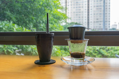 Close-up of drink on table