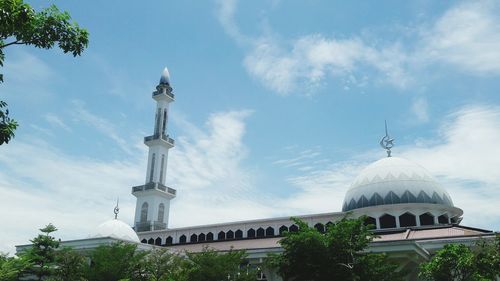 Low angle view of building against sky