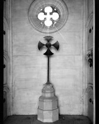 Low angle view of illuminated lamp