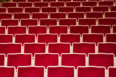 The chairs in national concert hall