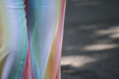 Close-up of multi colored fabric