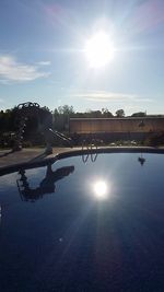 Scenic view of sunset over water