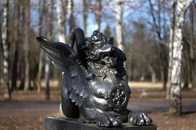Close-up of statue