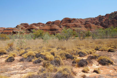 Rock formations in a desert