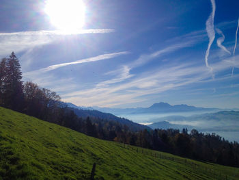 Scenic view of landscape against sky