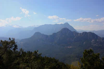 Antalya mountain view from the top of mountain