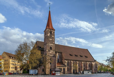 Low angle view of traditional building against sky