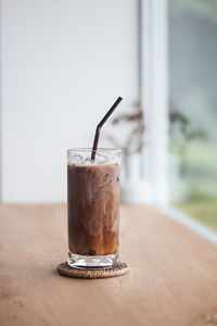 Close-up of coffee on table