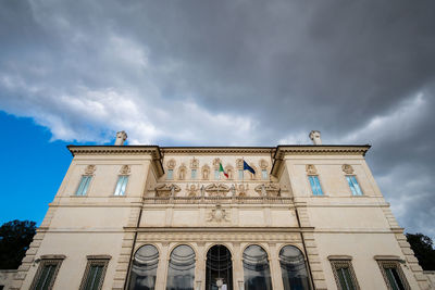 Low angle view of building against sky