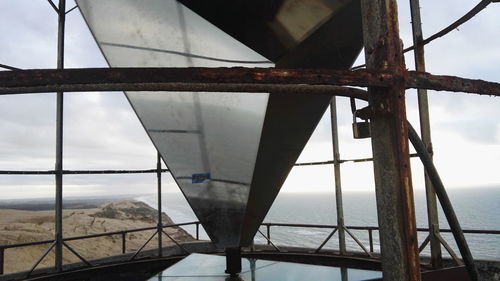 Low angle view of bridge against sky