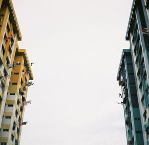 Low angle view of building against clear sky