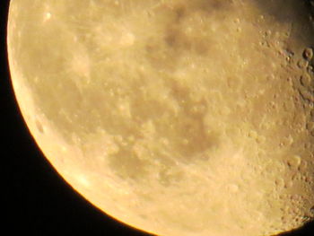 Close-up of moon in sky at night