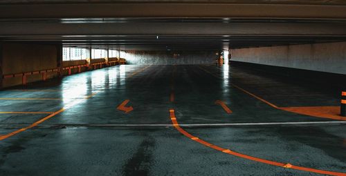 Illuminated underground walkway