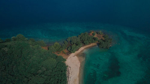 Aerial view on the beach, bima, indonesia