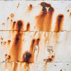 Full frame shot of rusty metal wall