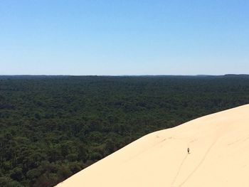 Scenic view of landscape against clear sky