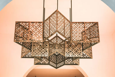 Low angle view of ornate ceiling