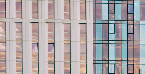 Full frame shot of glass building
