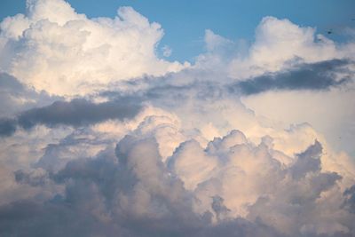 Low angle view of clouds in sky