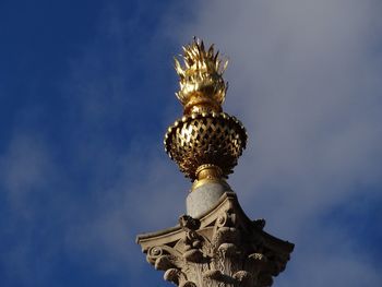 Low angle view of statue