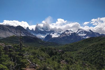 Scenic view of mountains