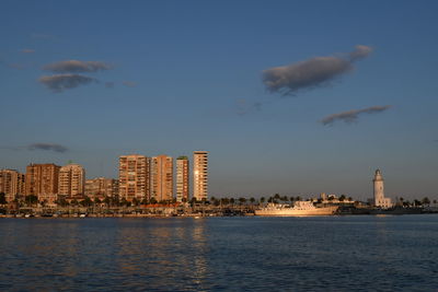 View of city at waterfront