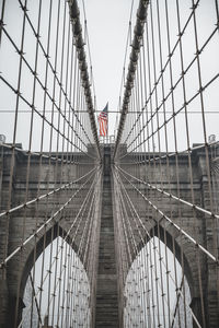 View of suspension bridge