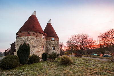 Historic building against clear sky