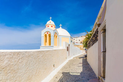 View of cathedral against blue sky