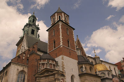 Low angle view of church against sky