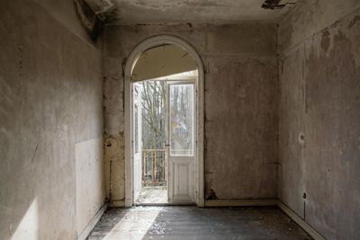 Interior of abandoned building